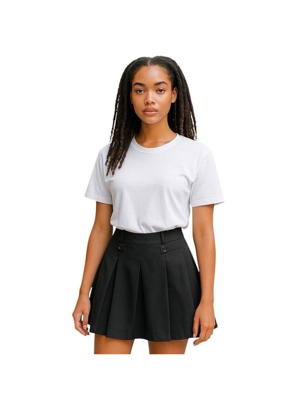 Ted Baker Pleated Mini Skirt Black Women’s Size 1